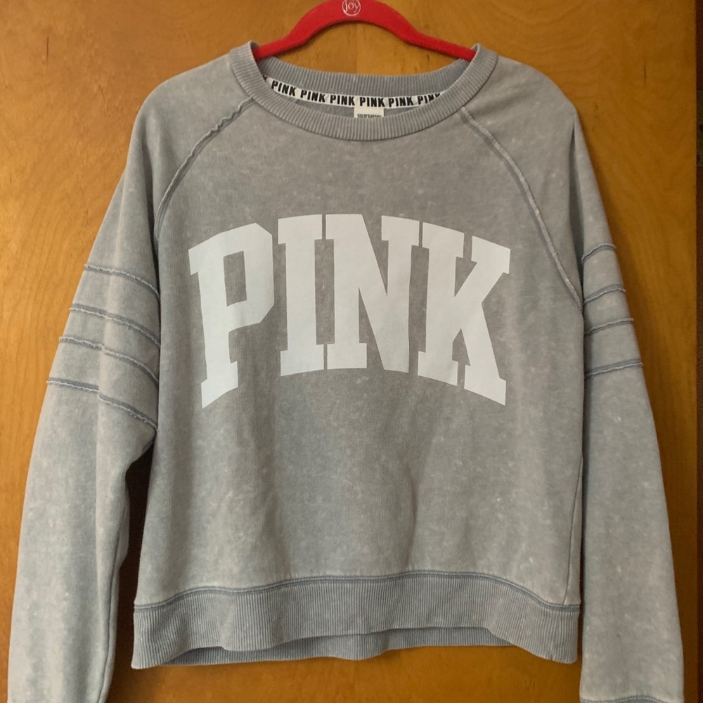PINK gray sweatshirt